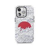 Scharlachrote aufgehende Sonne