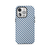 Blaue diagonale Streifen