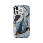 Goldeinlage aus gebrochenem Stein