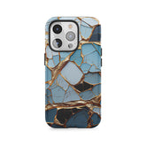 Azurblaues Kintsugi-Mosaik