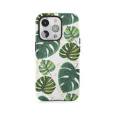 Diamant-Monstera-Muster