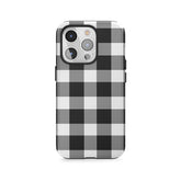 Monochromes Picknick-Karo