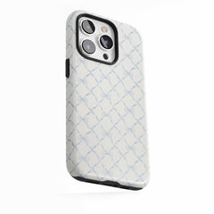 Sky Blue Lattice Bow