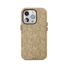 Goldene Labyrinth-Textur