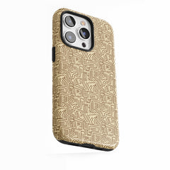 Goldene Labyrinth-Textur
