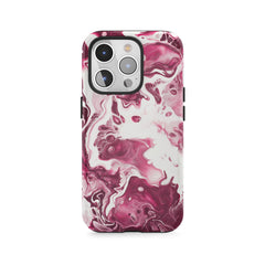Crimson Marble Flow