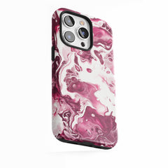 Crimson Marble Flow