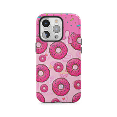 Rosa glasierte Donuts